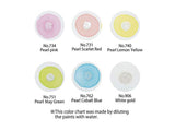 KURETAKE Gansai Tambi 6 Color Watercolor Palette -  Metallic Pearl