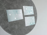 YOHAKU Foiled Roll Sticky Notes / RH-002 Snow Flower (ユキノハナ)
