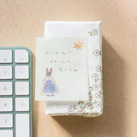 Aiko Fukawa Glassine Paper Sticky Notes - Rabbit Garden