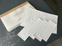 Oeda Letterpress 4 Ornament Label Book - Sakura Pink