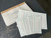 Oeda Letterpress 4 Ornament Label Book - Light Blue
