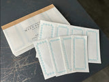 Oeda Letterpress 4 Ornament Label Book - Light Blue