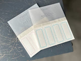 Oeda Letterpress 4 Ornament Label Book - Light Blue