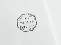 YOHAKU Original Date Stamp / S-003 Octogonal
