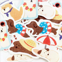Furukawa Mino Paper Flake Stickers / Puppy Summer