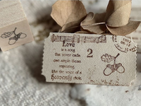 Japanese Botanical Garden Wooden Rubber Stamp - Acorns