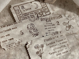Japanese Botanical Garden Wooden Rubber Stamp - Cornflower