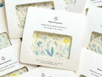 Hutte Paper Flake Sticker Pack / Blue floral