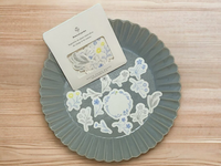 Hutte Paper Flake Sticker Pack / Blue floral