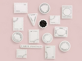 Hutte Paper Flake Sticker Pack / Postmarks