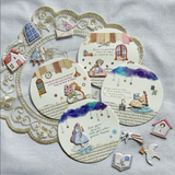 "Little & Dear" Flake Stickers / Home