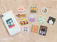 ob1toy "Fantasy Retro Shopping Street" big sticker / Parlor Moonlight