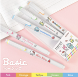 Sanrio Characters KIRE-NA Highlighter Set / Basic Fluorescent Tones
