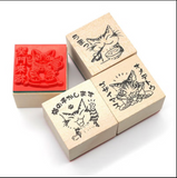 Dayan the Cat Lucky Stamp Set / Smiles bring good fortune