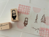 nonco hanco Rubber Stamp / R-90 Reindeer Cat