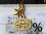 Lin Chia Ning Brass Charm / See You Later