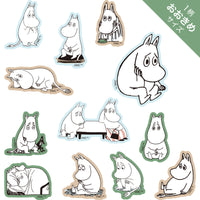 Moomin 80th Anniversary Clear Flake Stickers / Thinking