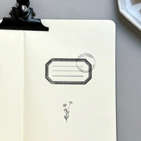 Japanese Botanical Wooden Rubber Stamp - Postmark Logo