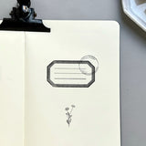 Japanese Botanical Wooden Rubber Stamp - Postmark Logo