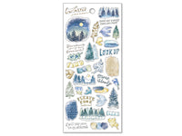 Warble Sheet of Stickers - Navy
