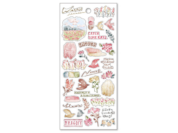 Warble Sheet of Stickers - Pink