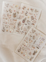 Meow Illustration / Woodland Story Transfer Stickers