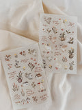 Meow Illustration / Woodland Story Transfer Stickers