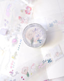 dodolulu doremi Pre-cut Clear Sticker Roll / When Birds Sing