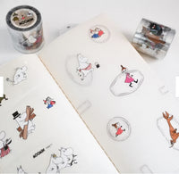 [jr.Journal X Moomin] PET Tape / Moomin & Friends (kiss-cut)