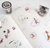 [jr.Journal X Moomin] PET Tape / Moomin & Friends (kiss-cut)