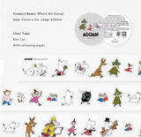 [jr.Journal X Moomin] PET Tape / Moomin & Friends (kiss-cut)
