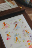 Meow Illustration / Whispers in the Flower Field 1 Washi Sticker