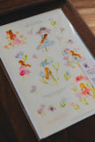 Meow Illustration / Whispers in the Flower Field 1 Washi Sticker