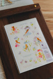 Meow Illustration / Whispers in the Flower Field 1 Washi Sticker