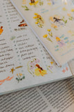 Meow Illustration / Whispers in the Flower Field 2 Washi Sticker