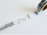 YOHAKU Limited Original Washi Tape / YSL-011 Snowy Town (ユキフルマチ)