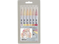 Kuretake ZIG CLEAN COLOR Real Brush Pale Colors set A