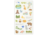 Dual Material Layering Sticker Set / Forest Animals