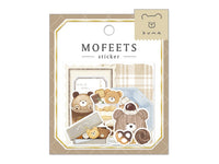 Q-Lia MOFEETS Flake Stickers / Seal bits - Bear