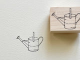 Japanese Wooden Rubber Stamp / Watering Can