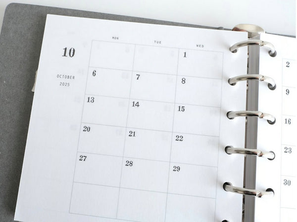 YOHAKU Original Binder Refills - 2025 Calendar