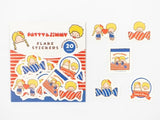 Furukawa x Sanrio Characters Retro Snack Series / Patty & Jimmy Flake Stickers