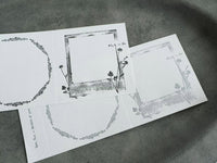 YOHAKU Letterpress Label Book - Collection Gray