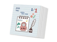 2026 Color Tear-Off Daily Calendar - Eric's Small Things