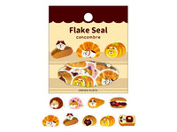 Concombre Japanese Washi Masking Stickers / Seal bits - Bakery