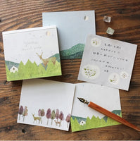 Omori Yuko Square Cube Memo Pad / Mountain (Yama)