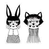 Kinotorico Original Wooden Rubber Stamp / Girl