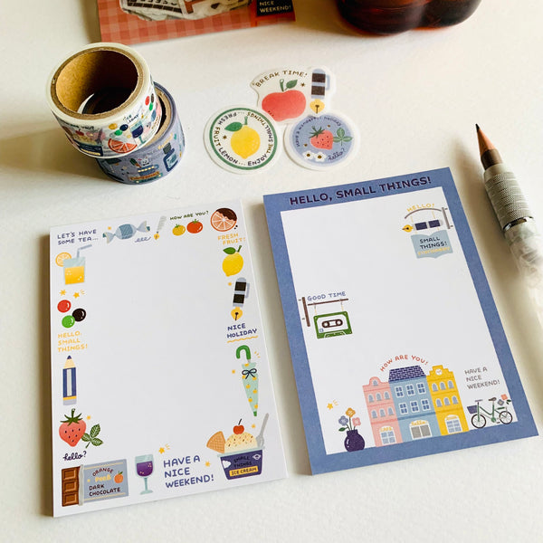 Eric Small Things Papier Platz x Eric Small Things Palm Size Memo / Fruits – Little Happy ...