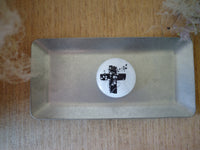 Hanen Studio Jade Stone Rubber Stamp - Cross Flower
