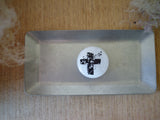 Hanen Studio Jade Stone Rubber Stamp - Cross Flower